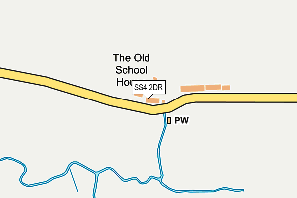 SS4 2DR map - OS OpenMap – Local (Ordnance Survey)