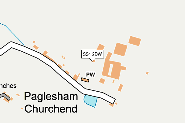 SS4 2DW map - OS OpenMap – Local (Ordnance Survey)