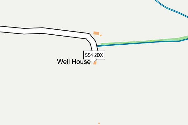 SS4 2DX map - OS OpenMap – Local (Ordnance Survey)