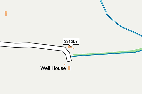 SS4 2DY map - OS OpenMap – Local (Ordnance Survey)