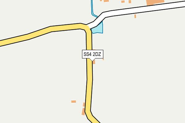 SS4 2DZ map - OS OpenMap – Local (Ordnance Survey)