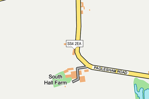 SS4 2EA map - OS OpenMap – Local (Ordnance Survey)