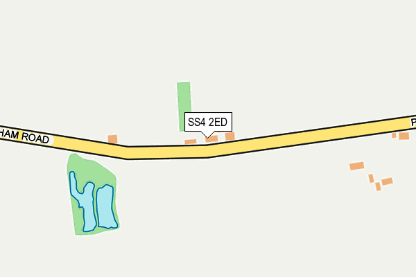 SS4 2ED map - OS OpenMap – Local (Ordnance Survey)