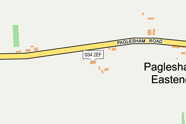 SS4 2EF map - OS OpenMap – Local (Ordnance Survey)