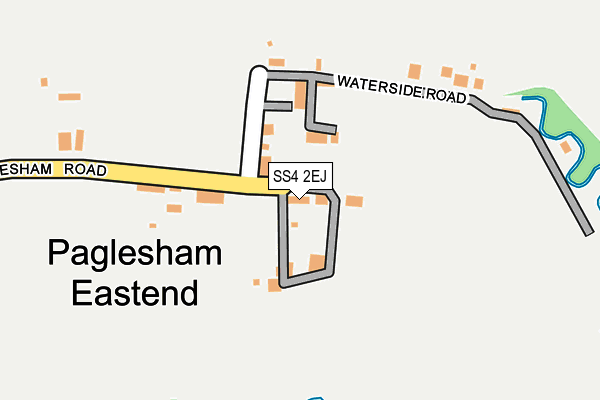 SS4 2EJ map - OS OpenMap – Local (Ordnance Survey)