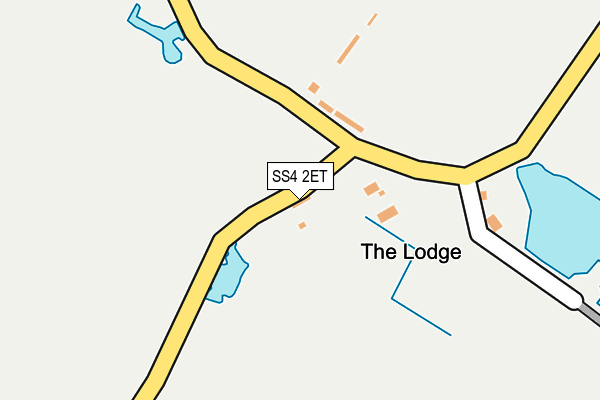 SS4 2ET map - OS OpenMap – Local (Ordnance Survey)