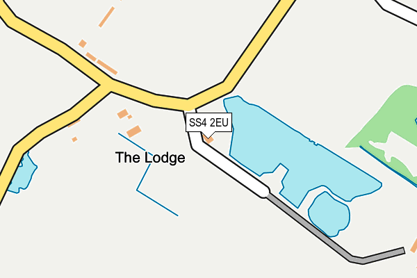 SS4 2EU map - OS OpenMap – Local (Ordnance Survey)