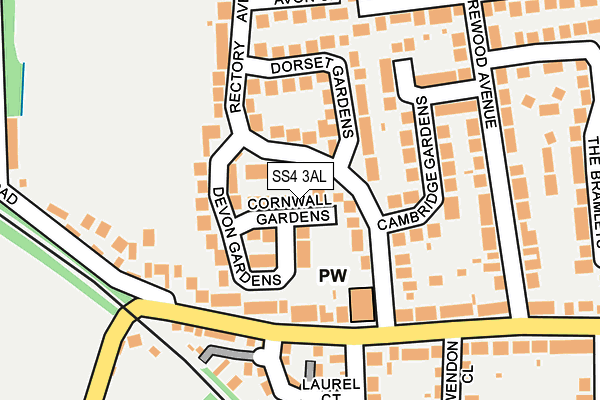 SS4 3AL map - OS OpenMap – Local (Ordnance Survey)