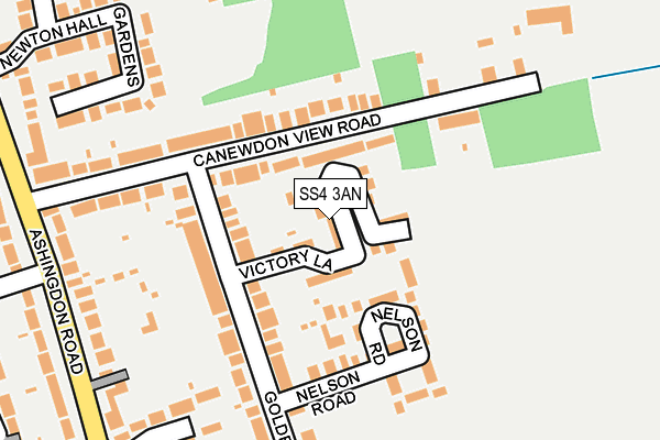 SS4 3AN map - OS OpenMap – Local (Ordnance Survey)