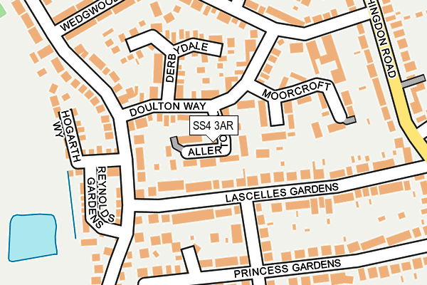 SS4 3AR map - OS OpenMap – Local (Ordnance Survey)