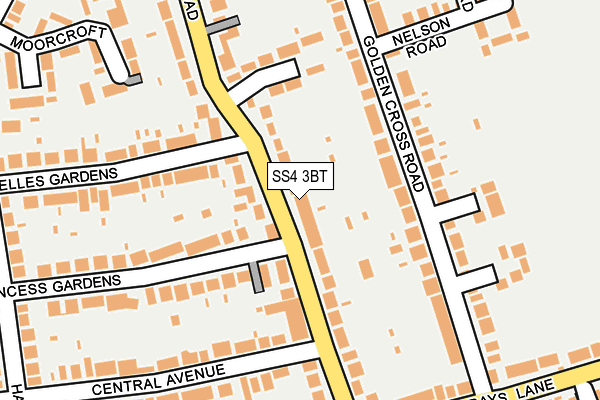 SS4 3BT map - OS OpenMap – Local (Ordnance Survey)