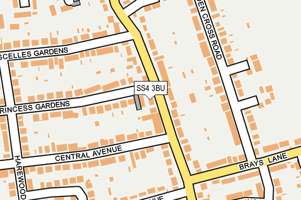 SS4 3BU map - OS OpenMap – Local (Ordnance Survey)