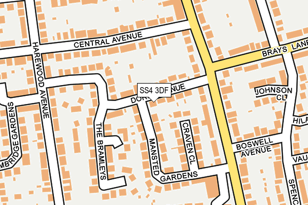 SS4 3DF map - OS OpenMap – Local (Ordnance Survey)