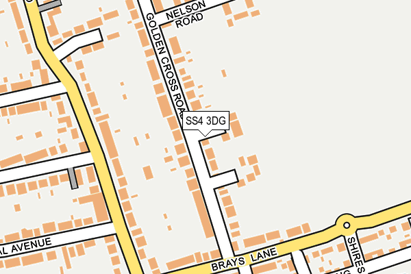 SS4 3DG map - OS OpenMap – Local (Ordnance Survey)