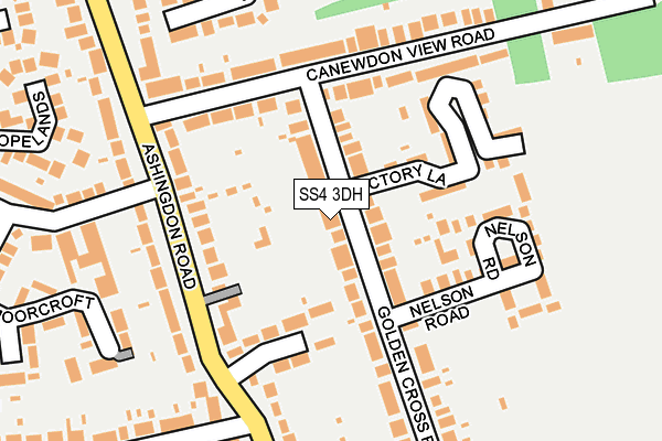 SS4 3DH map - OS OpenMap – Local (Ordnance Survey)