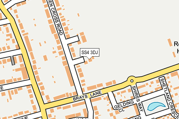 SS4 3DJ map - OS OpenMap – Local (Ordnance Survey)