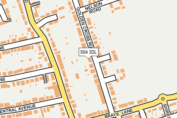 SS4 3DL map - OS OpenMap – Local (Ordnance Survey)