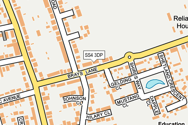 SS4 3DP map - OS OpenMap – Local (Ordnance Survey)