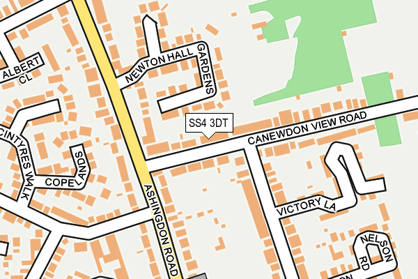 SS4 3DT map - OS OpenMap – Local (Ordnance Survey)