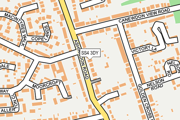 SS4 3DY map - OS OpenMap – Local (Ordnance Survey)