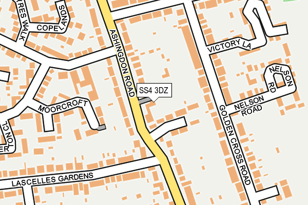 SS4 3DZ map - OS OpenMap – Local (Ordnance Survey)