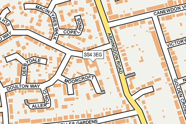 SS4 3EG map - OS OpenMap – Local (Ordnance Survey)