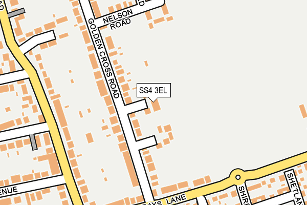 SS4 3EL map - OS OpenMap – Local (Ordnance Survey)