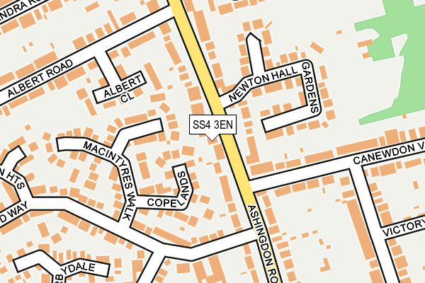 SS4 3EN map - OS OpenMap – Local (Ordnance Survey)