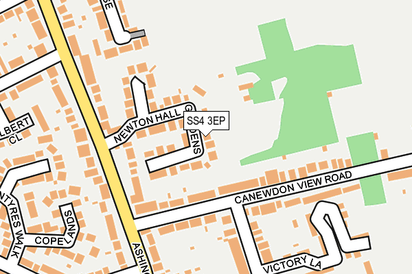SS4 3EP map - OS OpenMap – Local (Ordnance Survey)