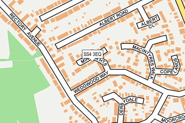 SS4 3EQ map - OS OpenMap – Local (Ordnance Survey)
