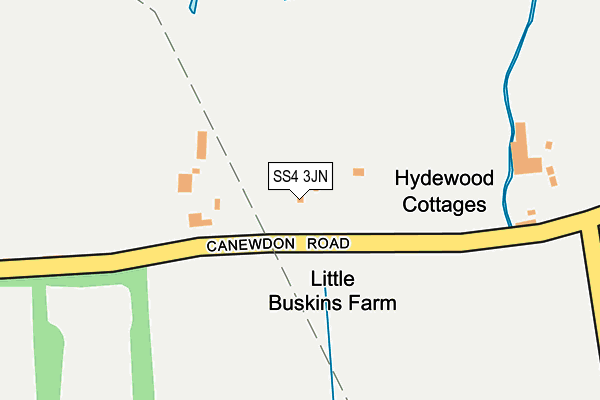 SS4 3JN map - OS OpenMap – Local (Ordnance Survey)