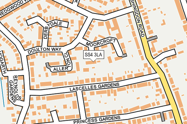 SS4 3LA map - OS OpenMap – Local (Ordnance Survey)