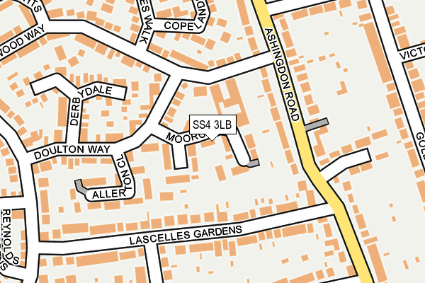 SS4 3LB map - OS OpenMap – Local (Ordnance Survey)