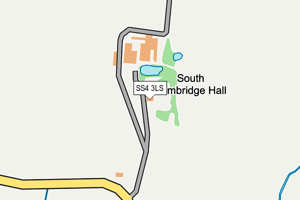 SS4 3LS map - OS OpenMap – Local (Ordnance Survey)