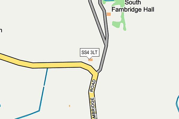 SS4 3LT map - OS OpenMap – Local (Ordnance Survey)