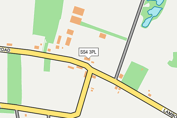 SS4 3PL map - OS OpenMap – Local (Ordnance Survey)