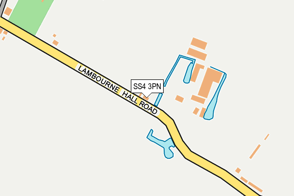 SS4 3PN map - OS OpenMap – Local (Ordnance Survey)