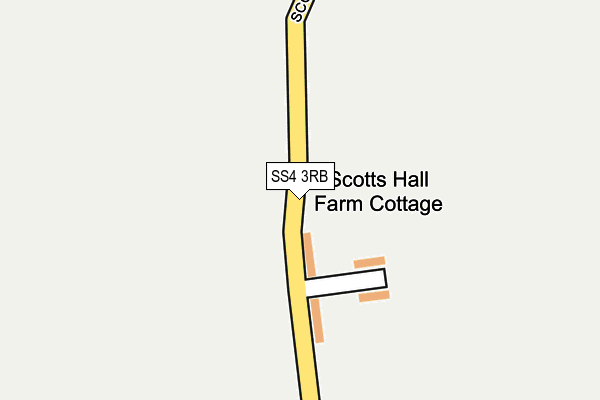 SS4 3RB map - OS OpenMap – Local (Ordnance Survey)