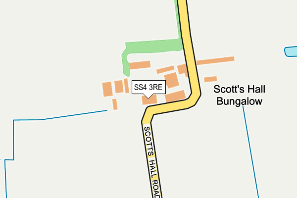 SS4 3RE map - OS OpenMap – Local (Ordnance Survey)