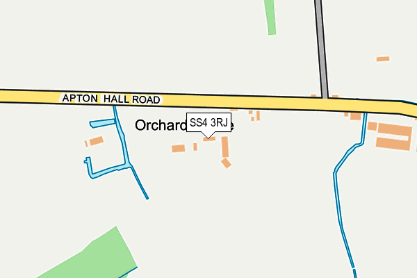 SS4 3RJ map - OS OpenMap – Local (Ordnance Survey)