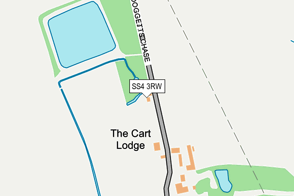 SS4 3RW map - OS OpenMap – Local (Ordnance Survey)