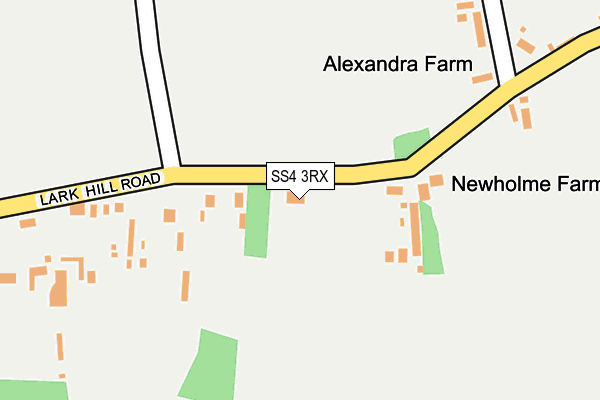 SS4 3RX map - OS OpenMap – Local (Ordnance Survey)