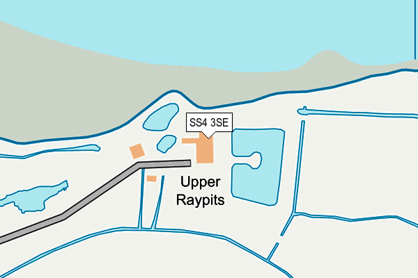 SS4 3SE map - OS OpenMap – Local (Ordnance Survey)