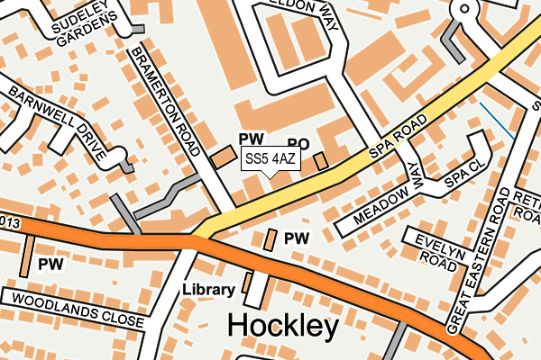 Map of WOODBURY AND EAST LLP at local scale