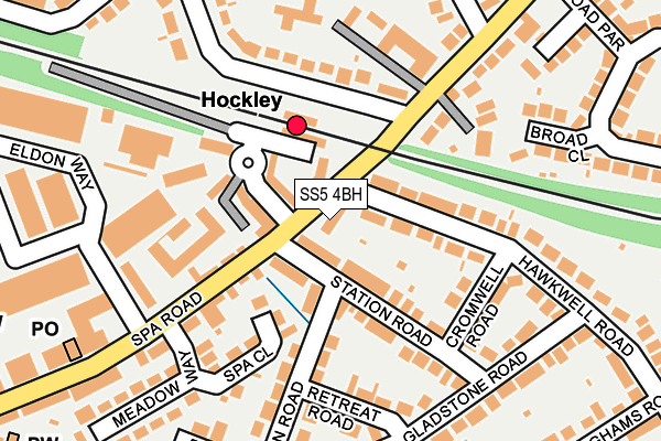 SS5 4BH map - OS OpenMap – Local (Ordnance Survey)