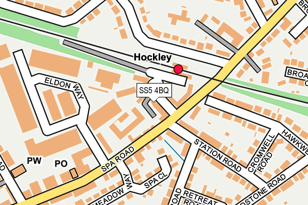 SS5 4BQ map - OS OpenMap – Local (Ordnance Survey)