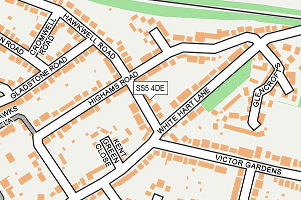 SS5 4DE map - OS OpenMap – Local (Ordnance Survey)