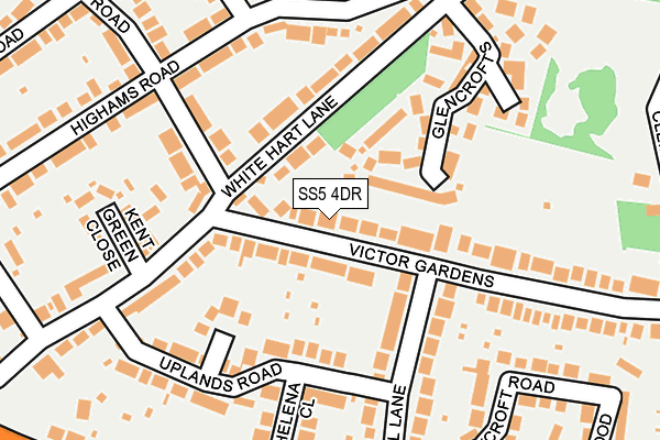 SS5 4DR map - OS OpenMap – Local (Ordnance Survey)