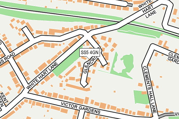 SS5 4GN map - OS OpenMap – Local (Ordnance Survey)