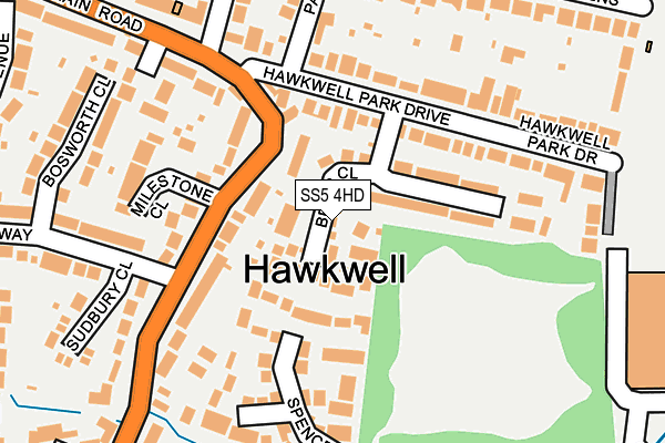 SS5 4HD map - OS OpenMap – Local (Ordnance Survey)